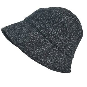 New Dupatta Kiefer 1 Charcoal Gray Asymmetrical Bucket Hat Wool Blend $64